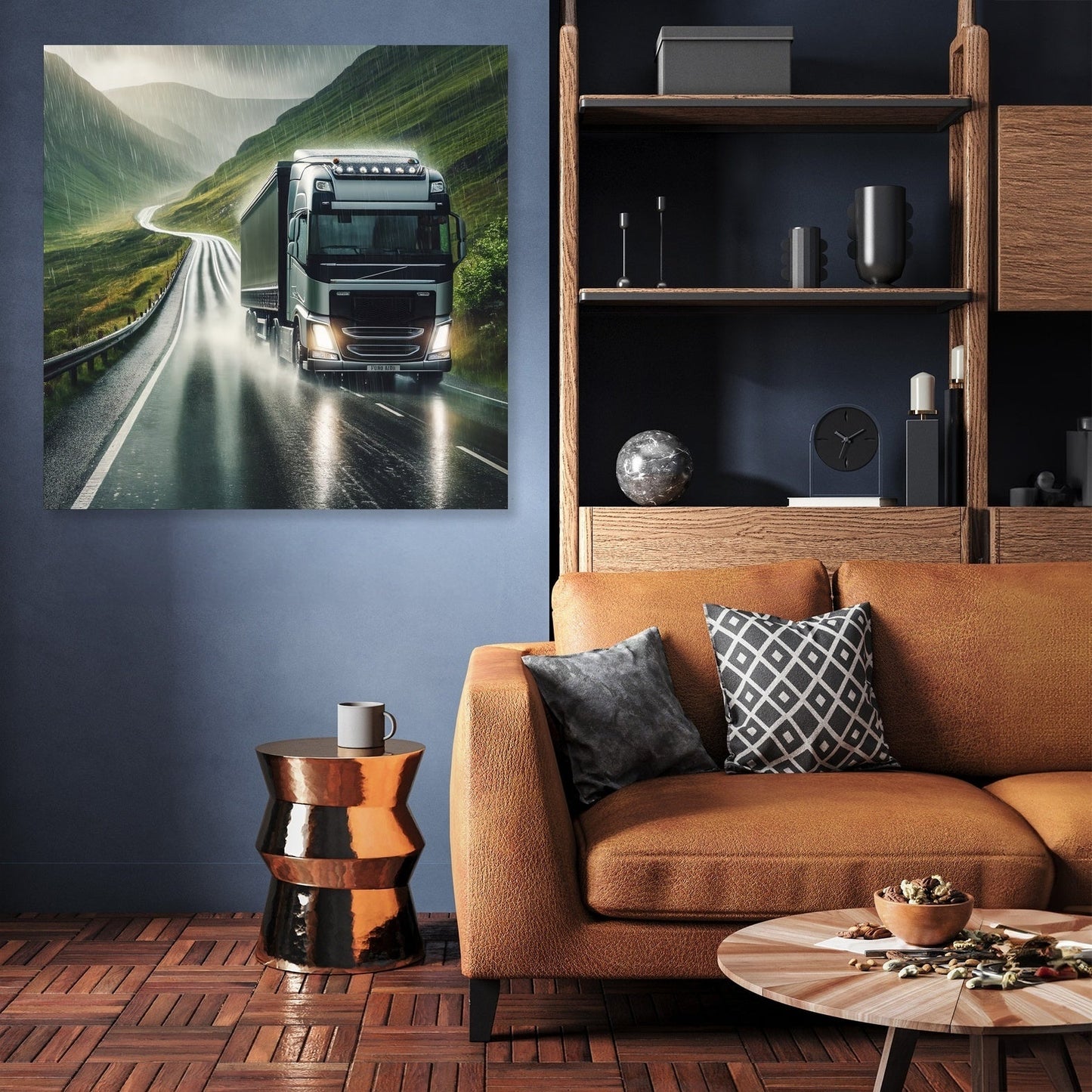 Highland Rain Drive Canvas
