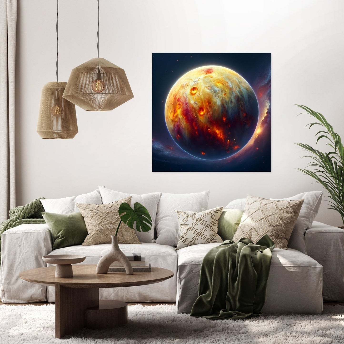 Io's Volcanic Splendor Canvas