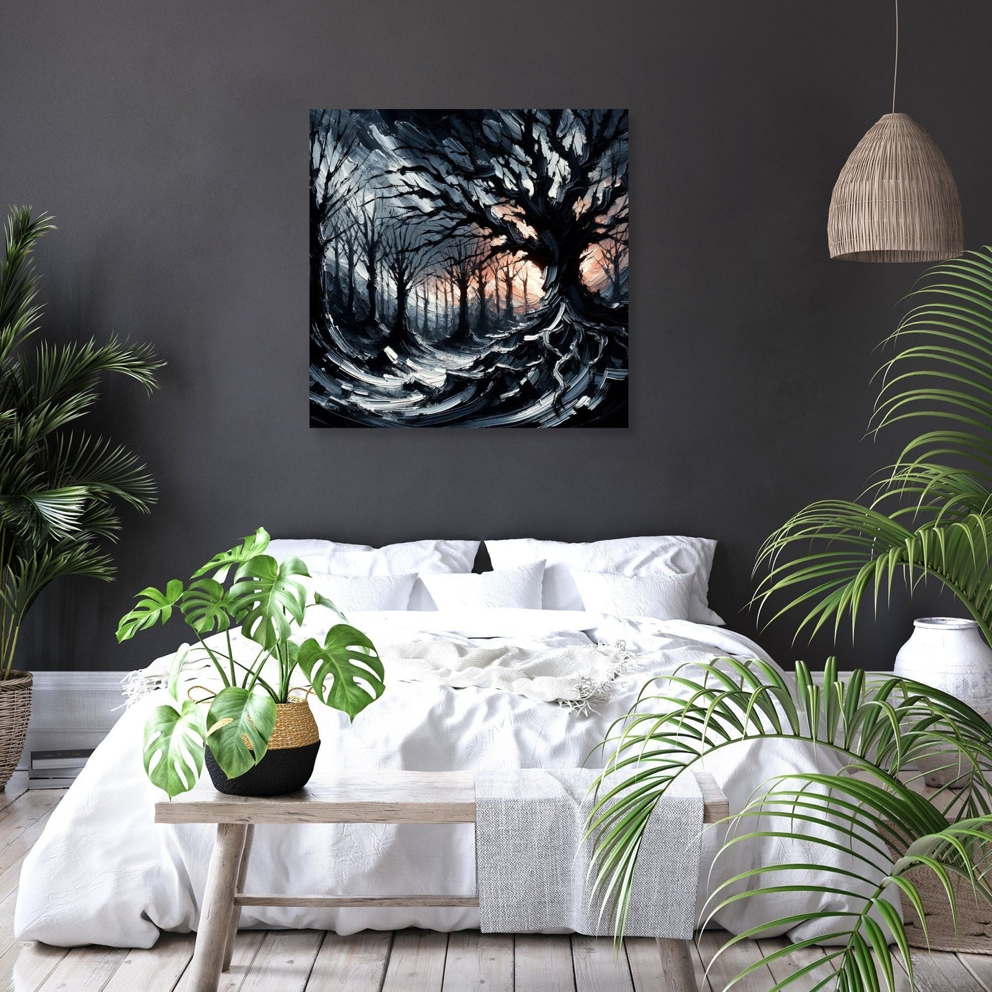Gothic Twilight Forest Canvas