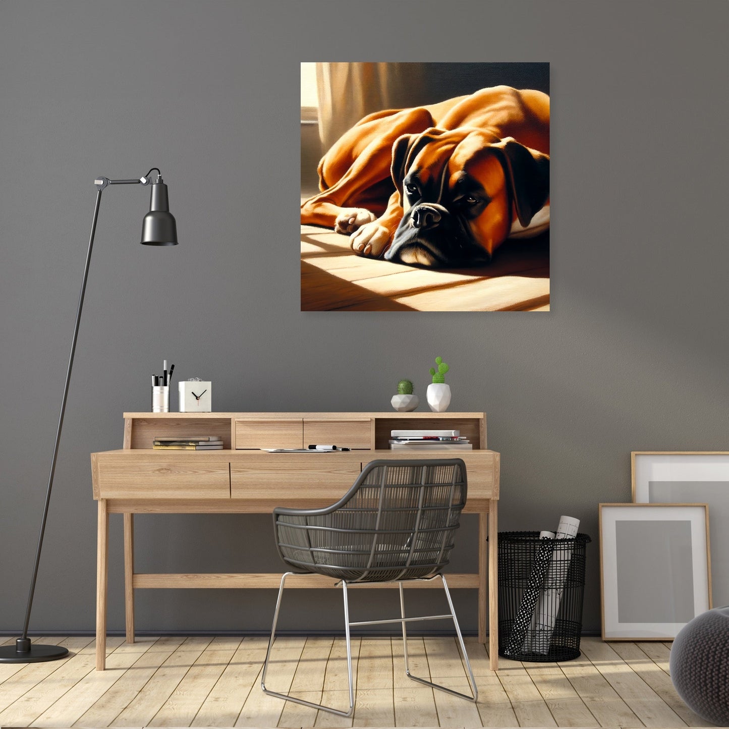Boxer's Rest Peaceful Afternoon Canvas
