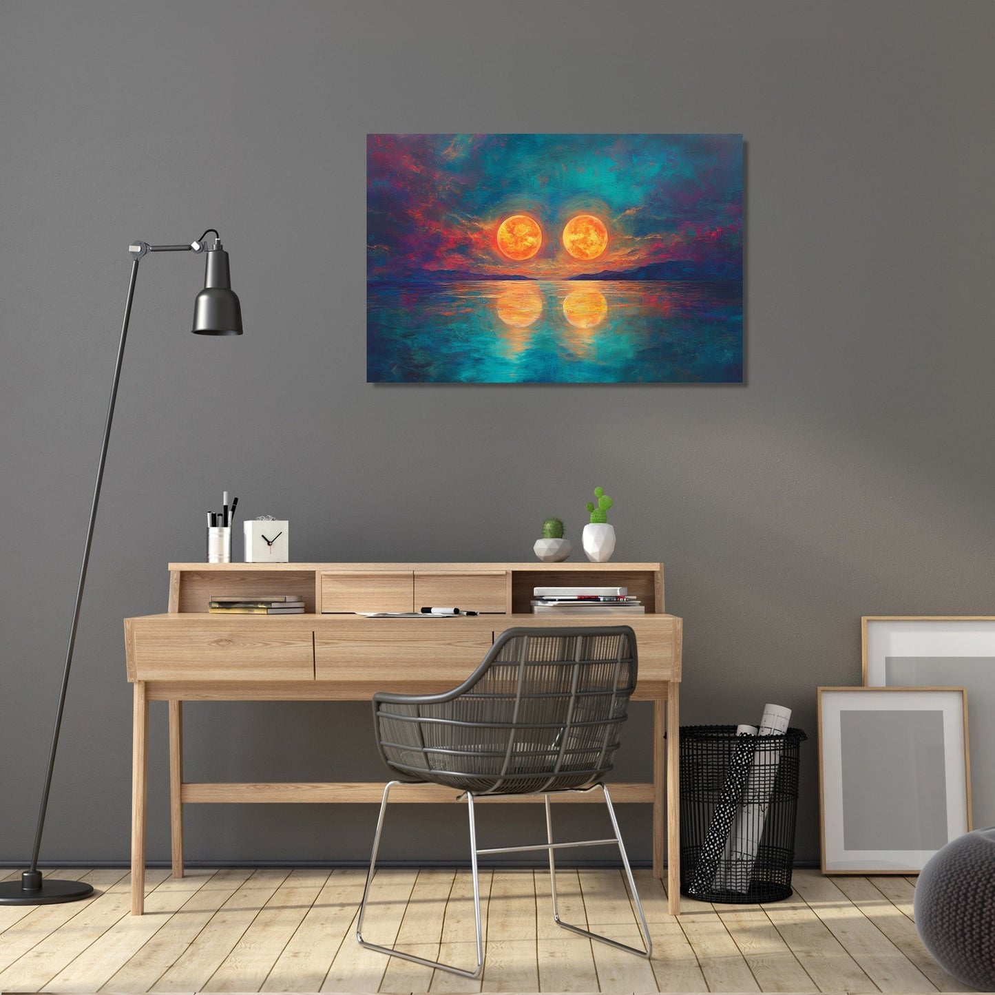 Twin Suns Enigma Canvas