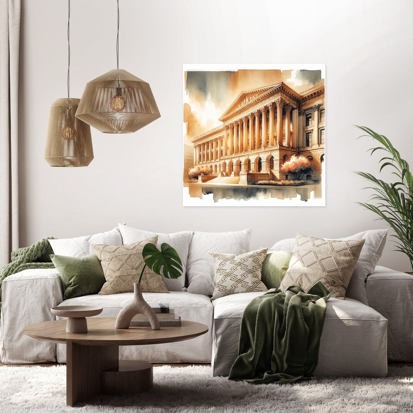 Courthouse of Tradition Canvas