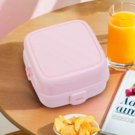 Grub Tub Pink 4 Section Lunch Box