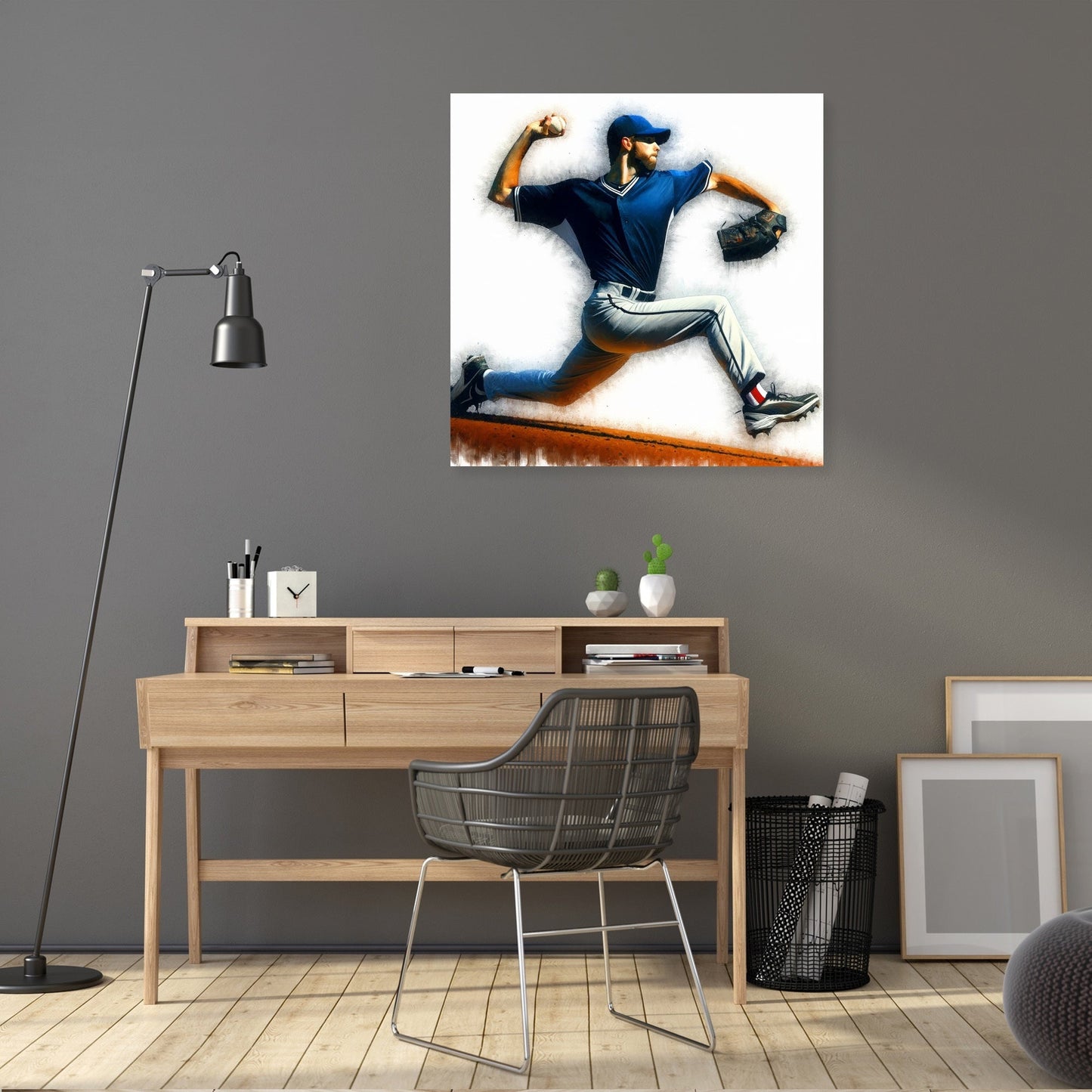 Pitcher's Moment Canvas