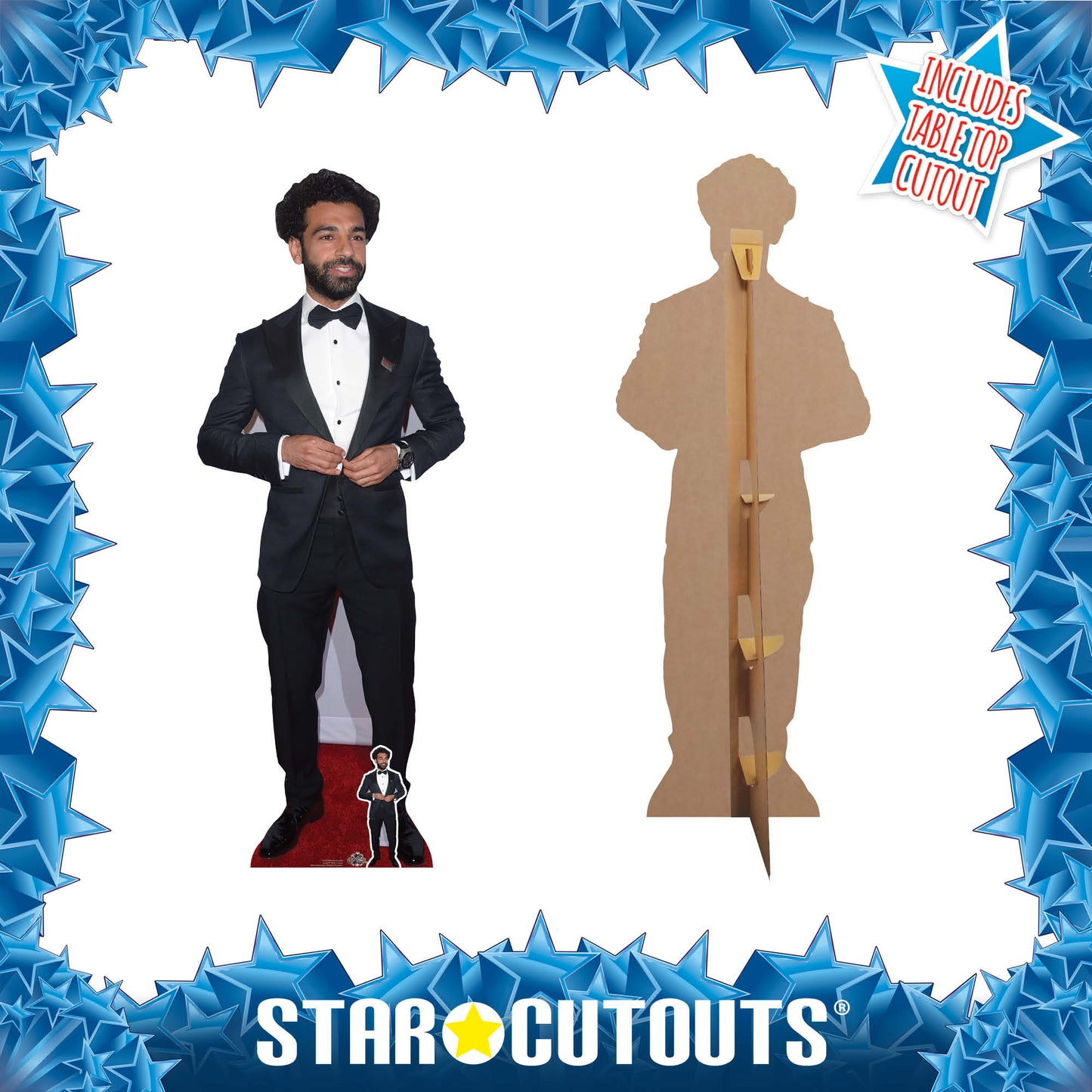CS808 Mohamed Salah Footballer World Cup 2026 Height 177cm Lifesize Cardboard Cut Out With Mini