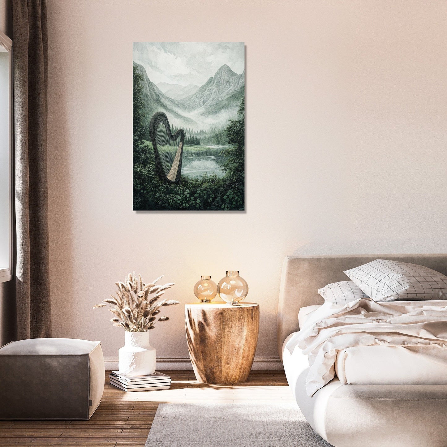 Celtic Harp Canvas
