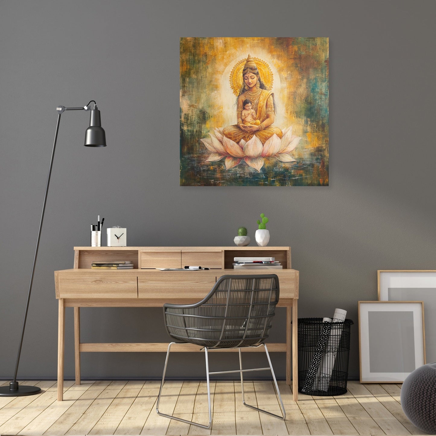 Parvati's Golden Embrace Canvas