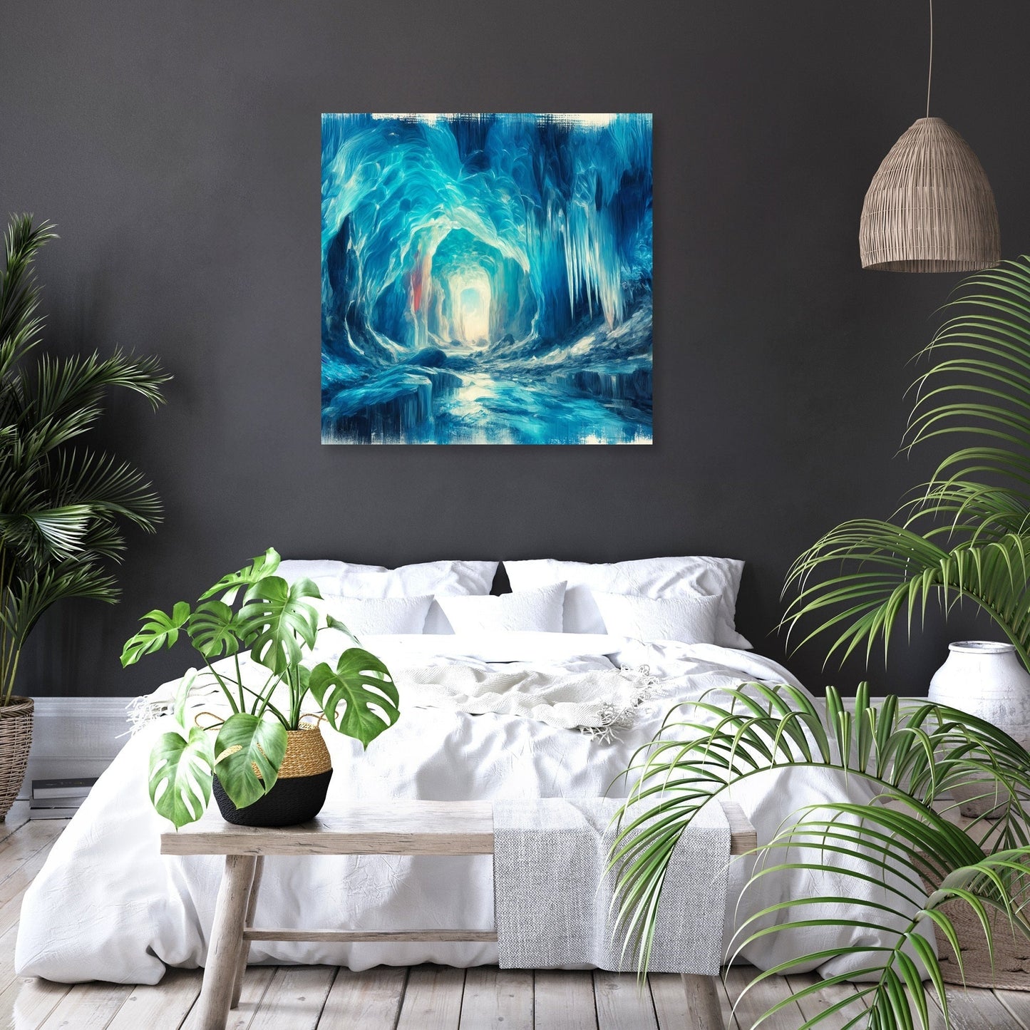 Ice Cave Wonders Canvas