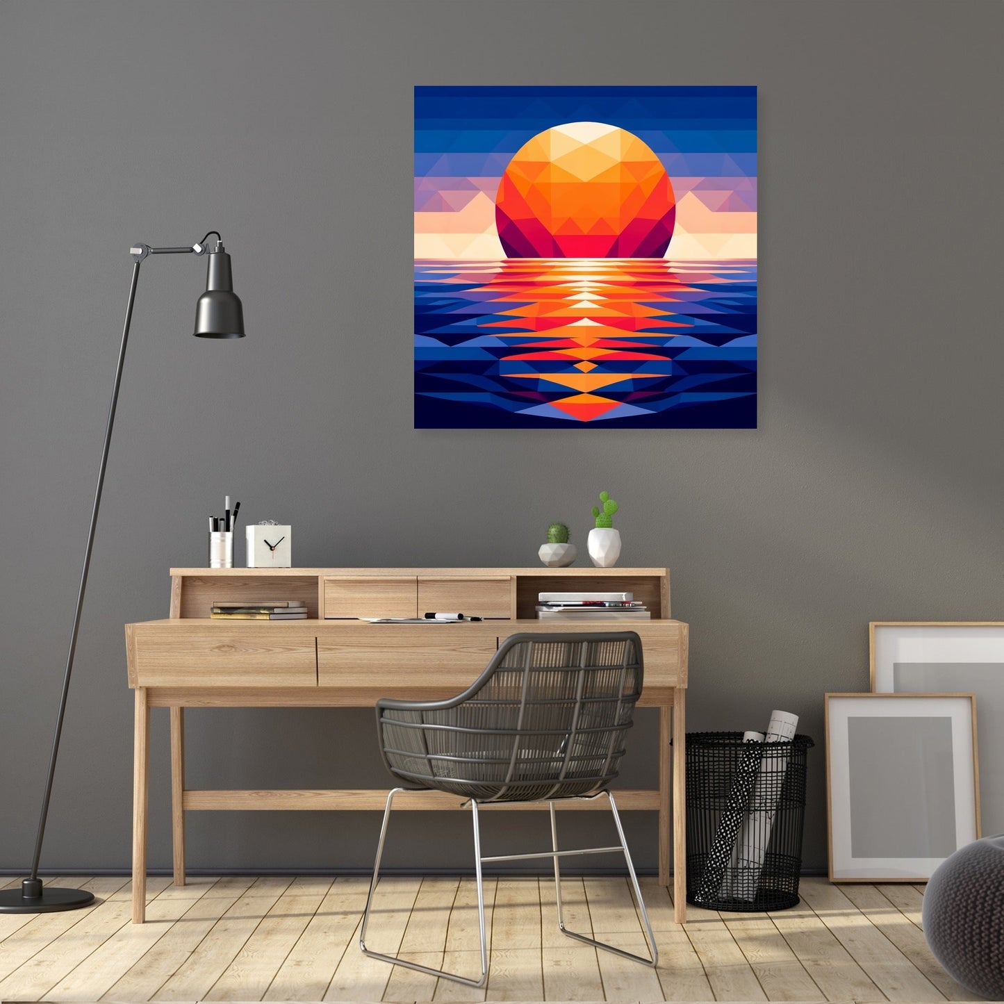Sunset Symmetry Canvas
