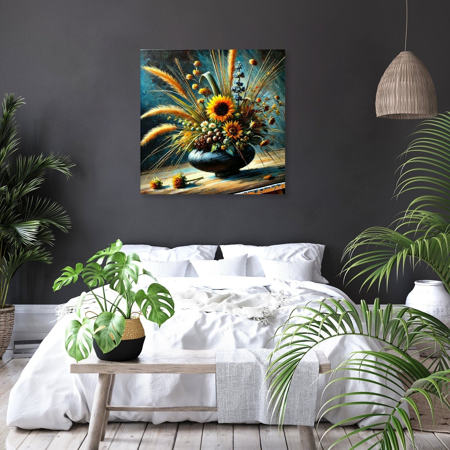 Sunflower Ikebana Canvas