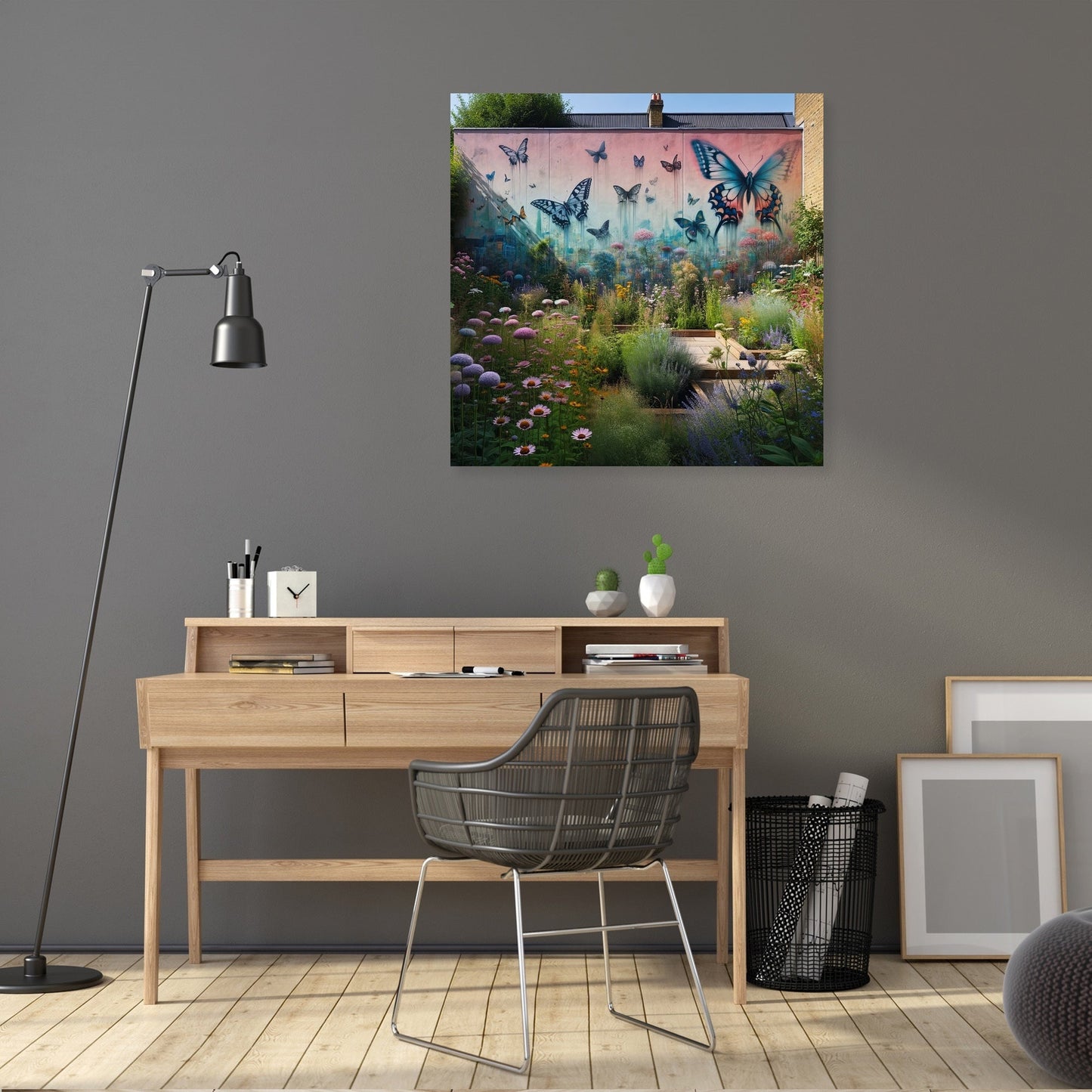 Suburban Secret Garden Canvas