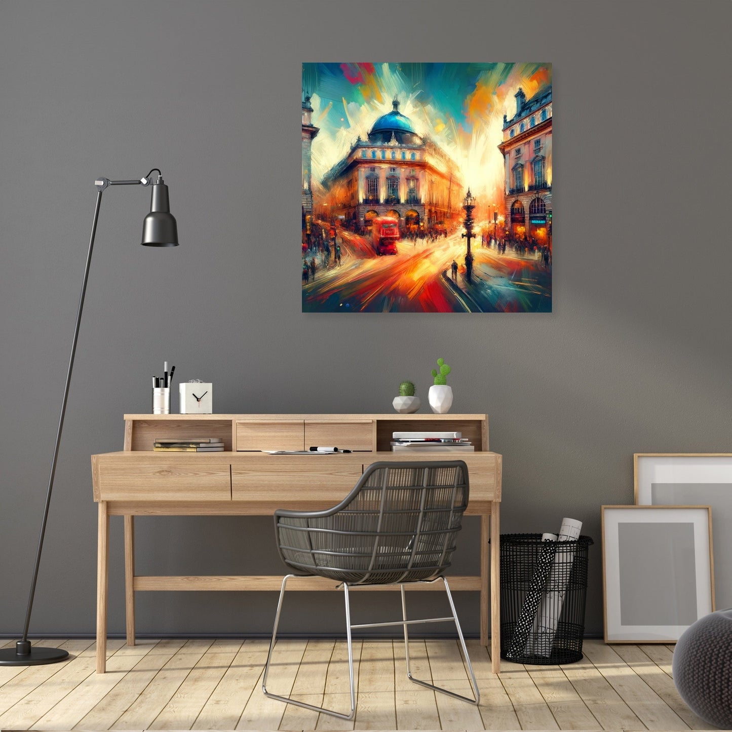 Vibrant London: Piccadilly Pulse Canvas