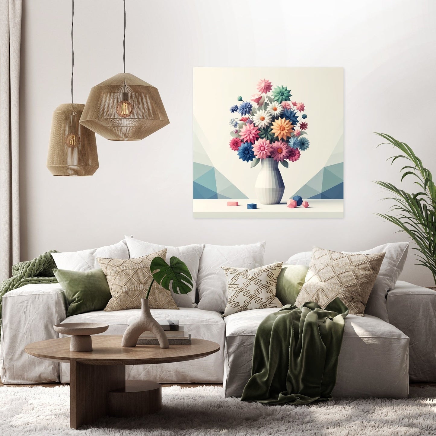 Pastel Geometry Canvas