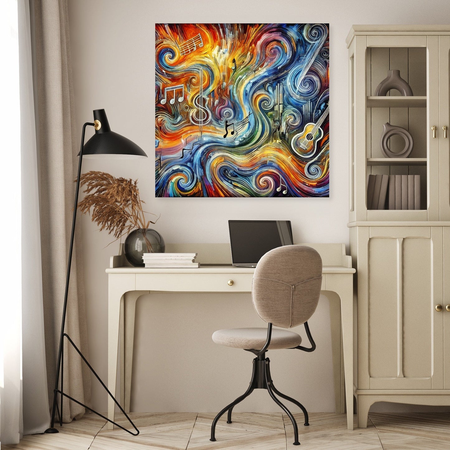 Chaotic Musical Vibrations Canvas