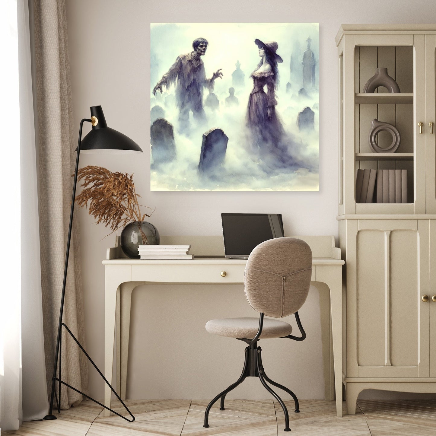Graveyard Mist Encounter Canvas