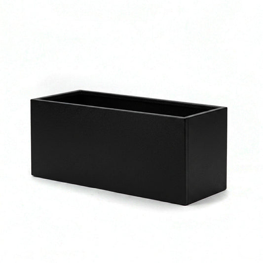 Galvanised Steel Black Trough Metal Planter - 80cm x 30cm