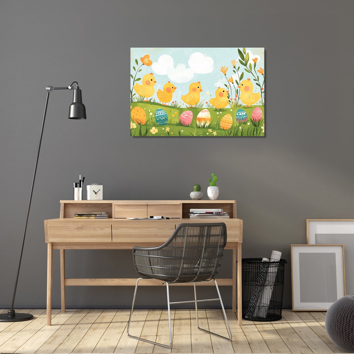 Chick Parade Meadow Canvas