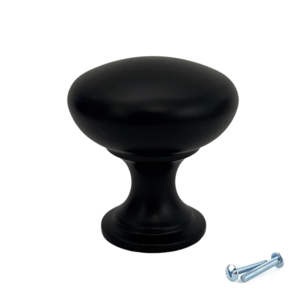 M4TEC Knob Handle Black Doors, Drawers or Cupboards VH4 Series