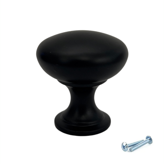 M4TEC Knob Handle Black Doors, Drawers or Cupboards VH4 Series