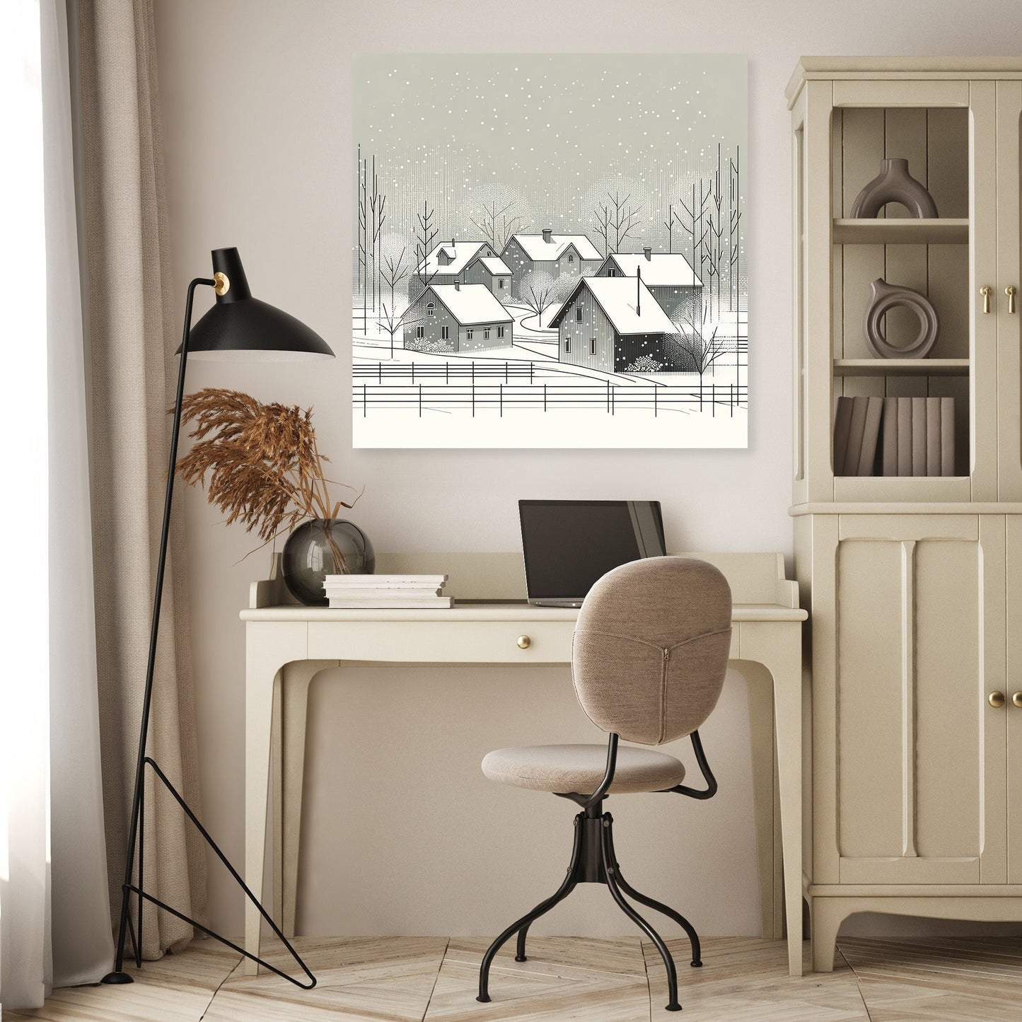 Winter's First Snow Canvas