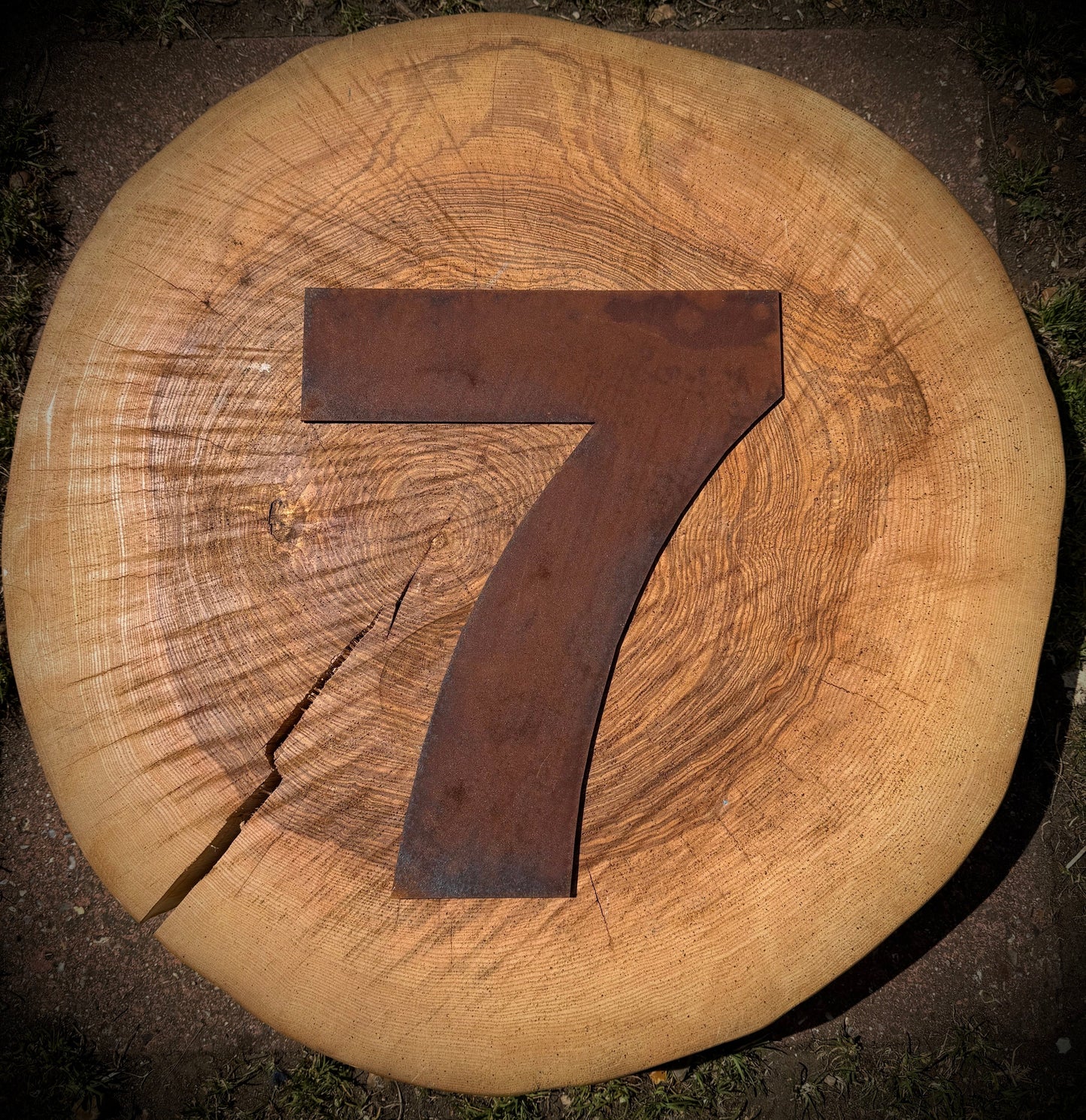 5" Fat Font Rusty Metal Letters A-Z 0-9