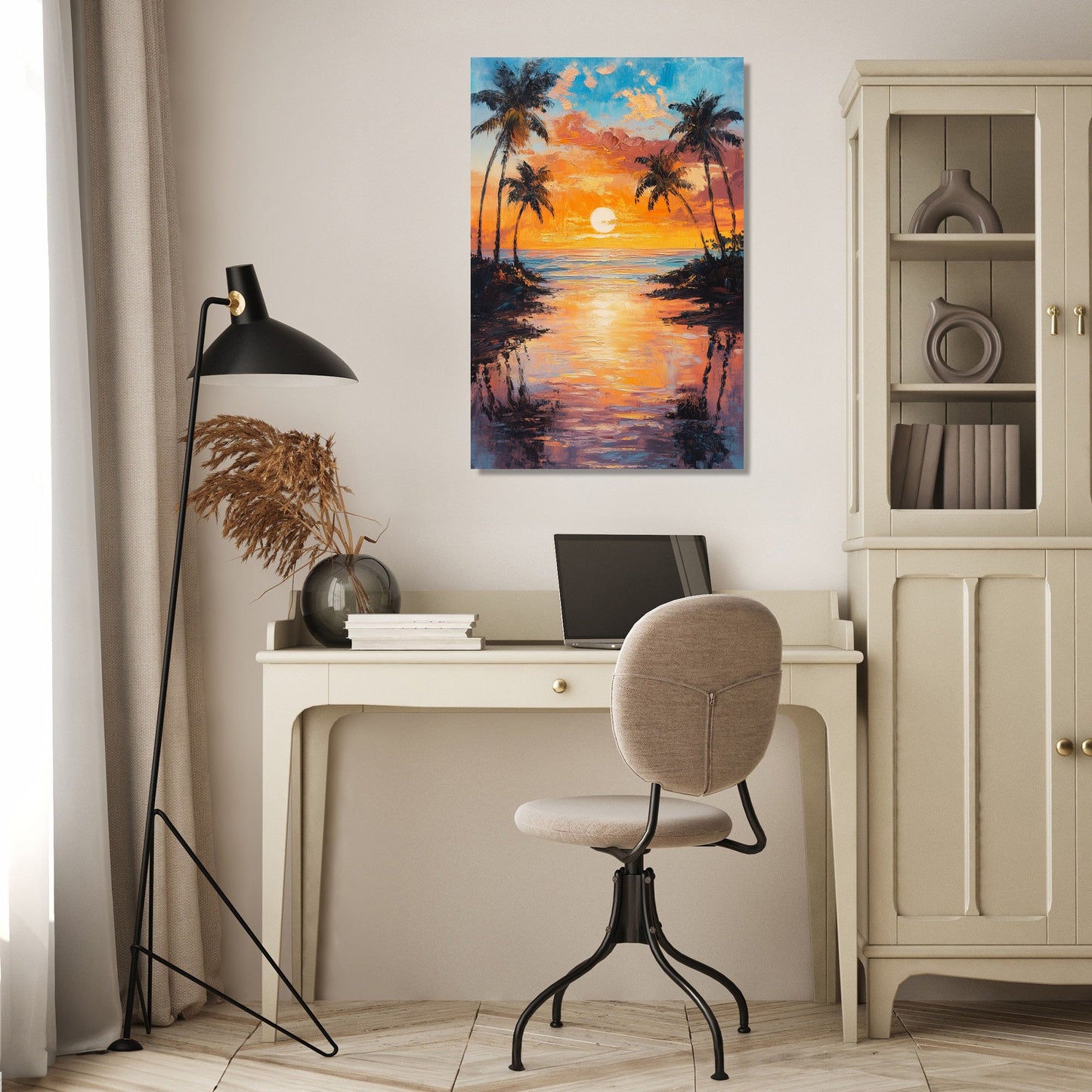Golden Hour Beach Canvas