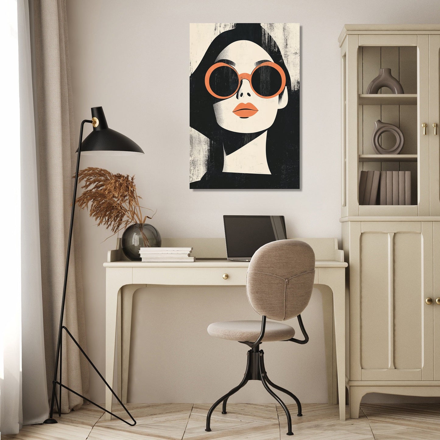 Reflective Gaze Canvas