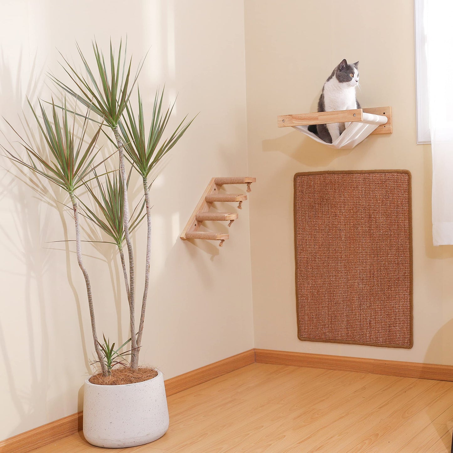 FUKUMARU Natural Sisal Cat Scratching Mat, 60 x 80 cm