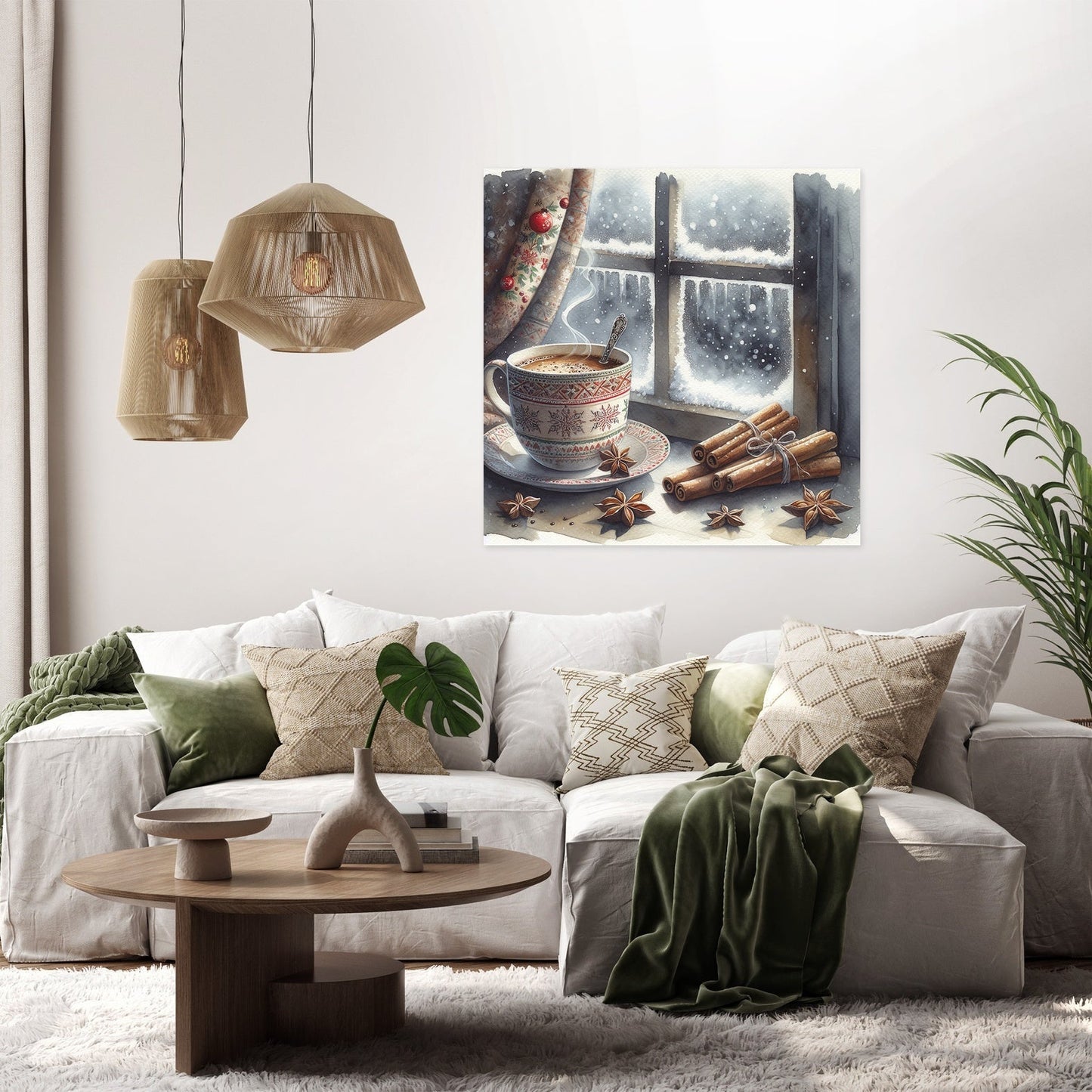 Solitary Winter Reflections Canvas