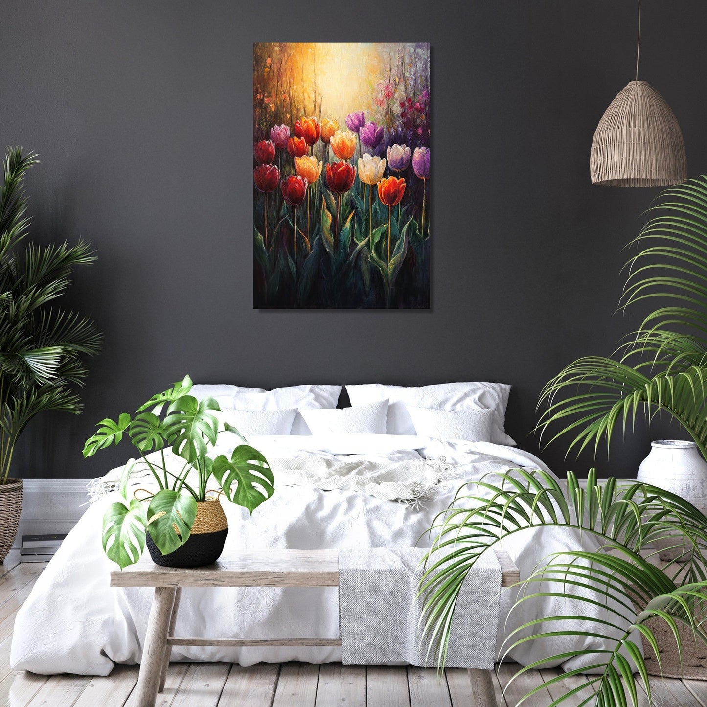 Tulip Serenade Golden Canvas