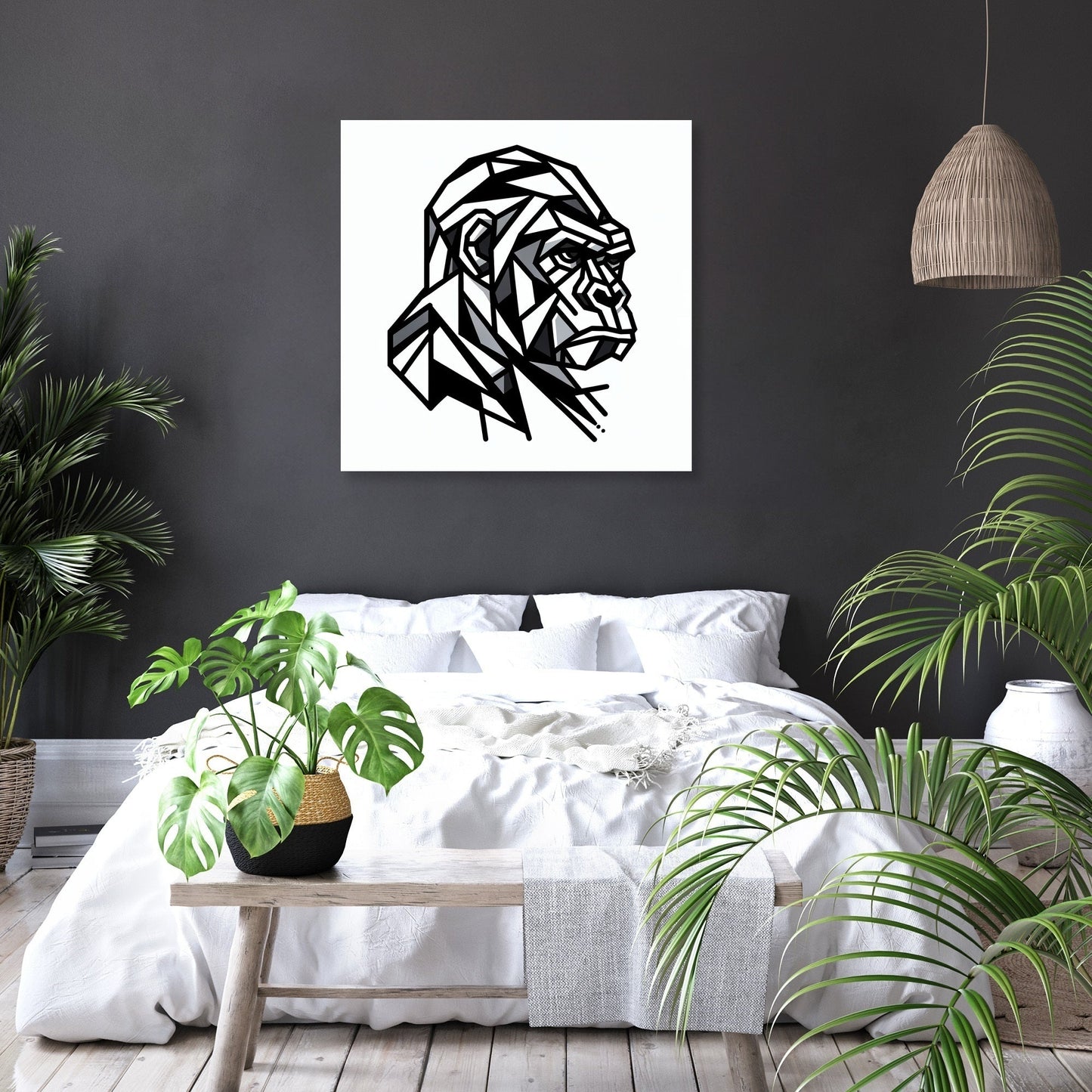 Cubist Gorilla Canvas