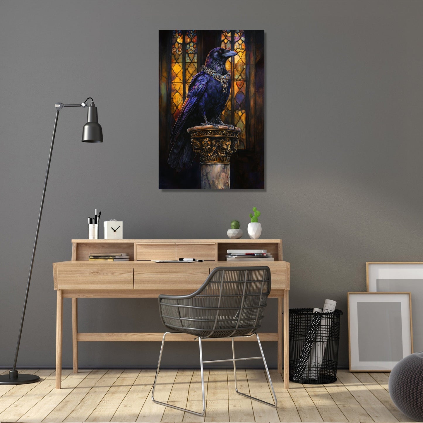 Regal Raven Majesty Canvas