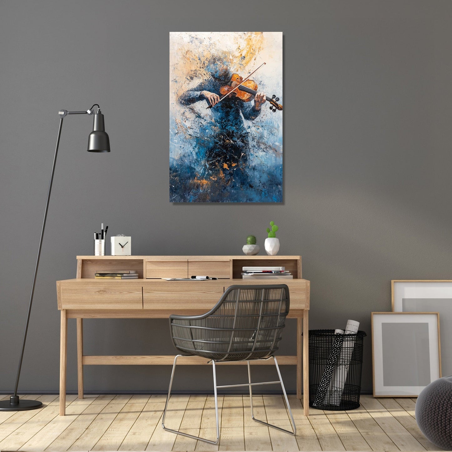 Violinist's Melody Chaos Canvas
