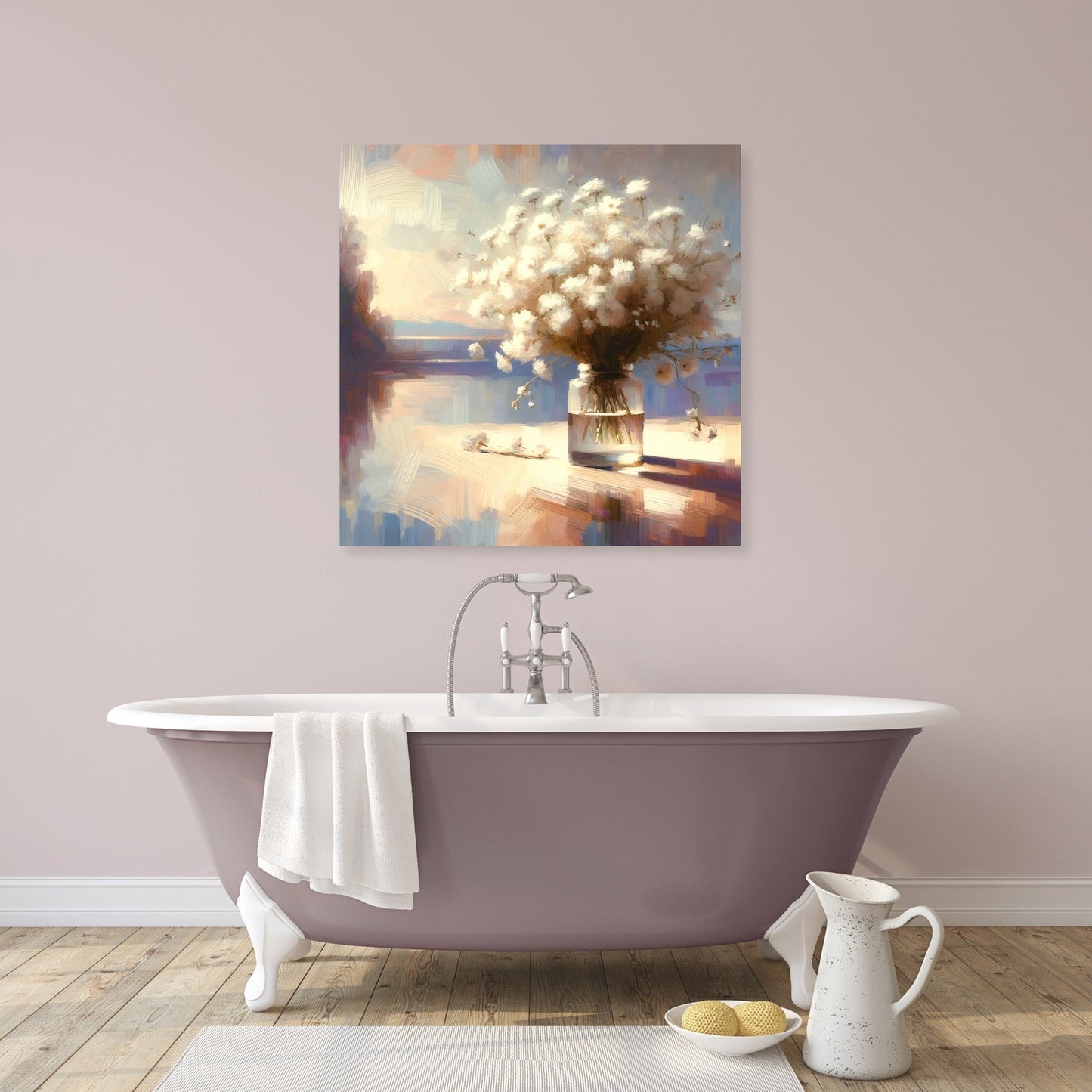 Serene Vase Elegance Canvas
