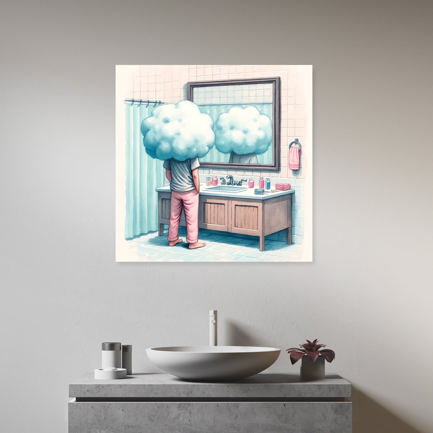 Mirror Reflections Comedy Canvas