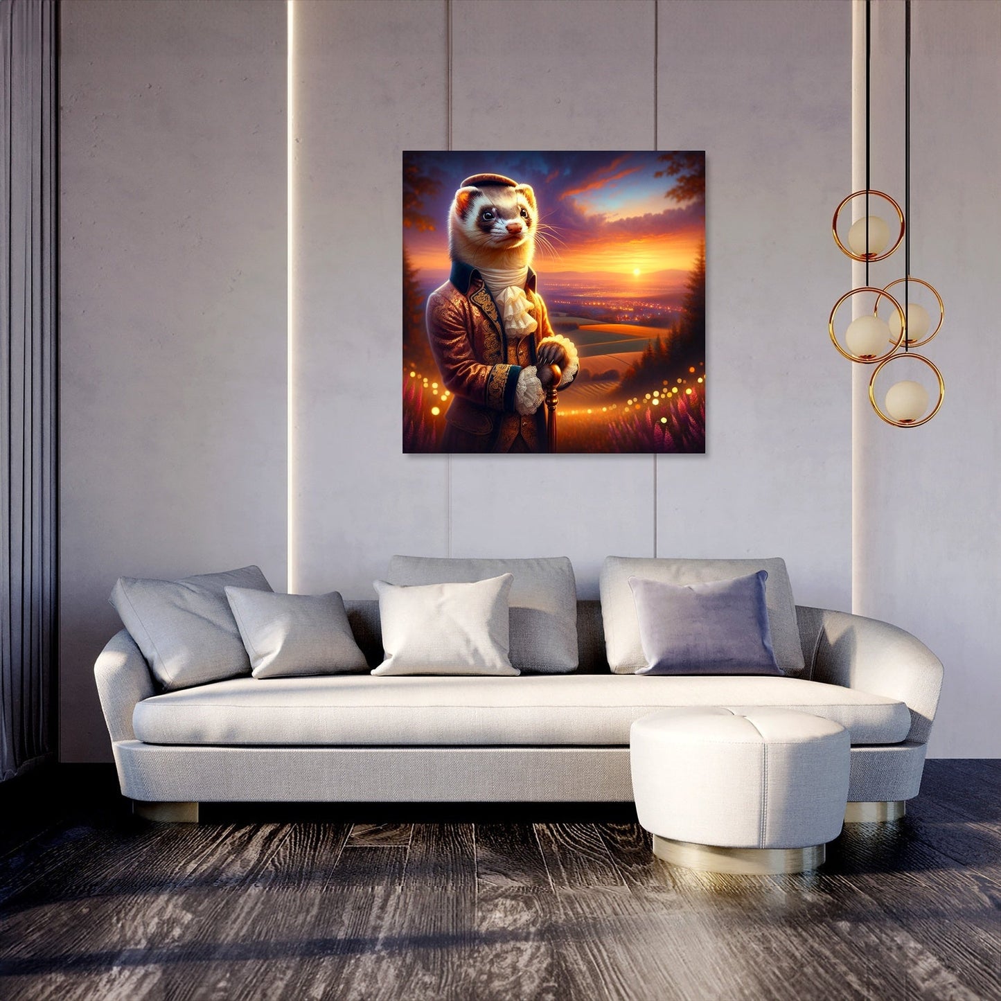Regal Ferret Dusk Reverie Canvas