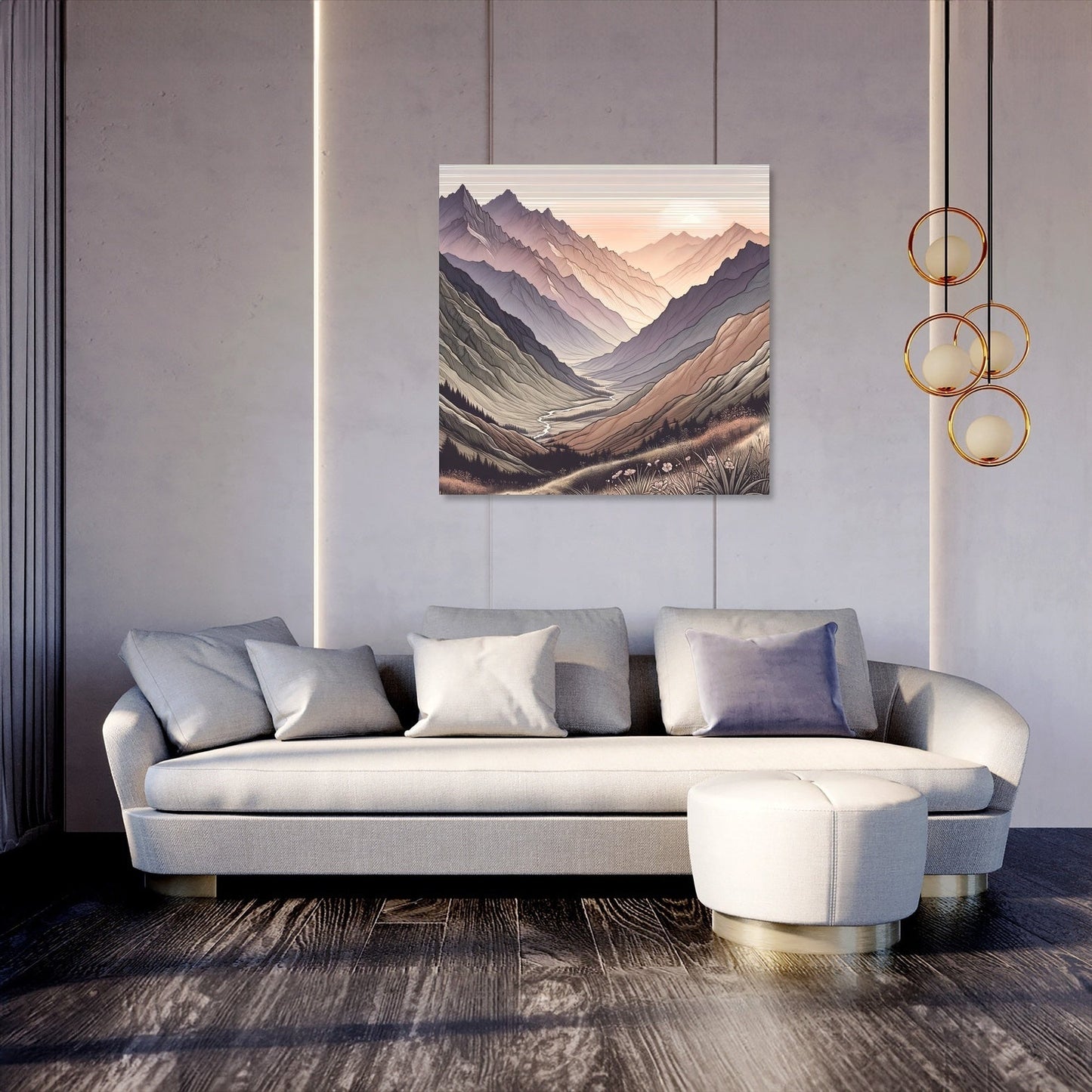 Sunrise Peaks Canvas