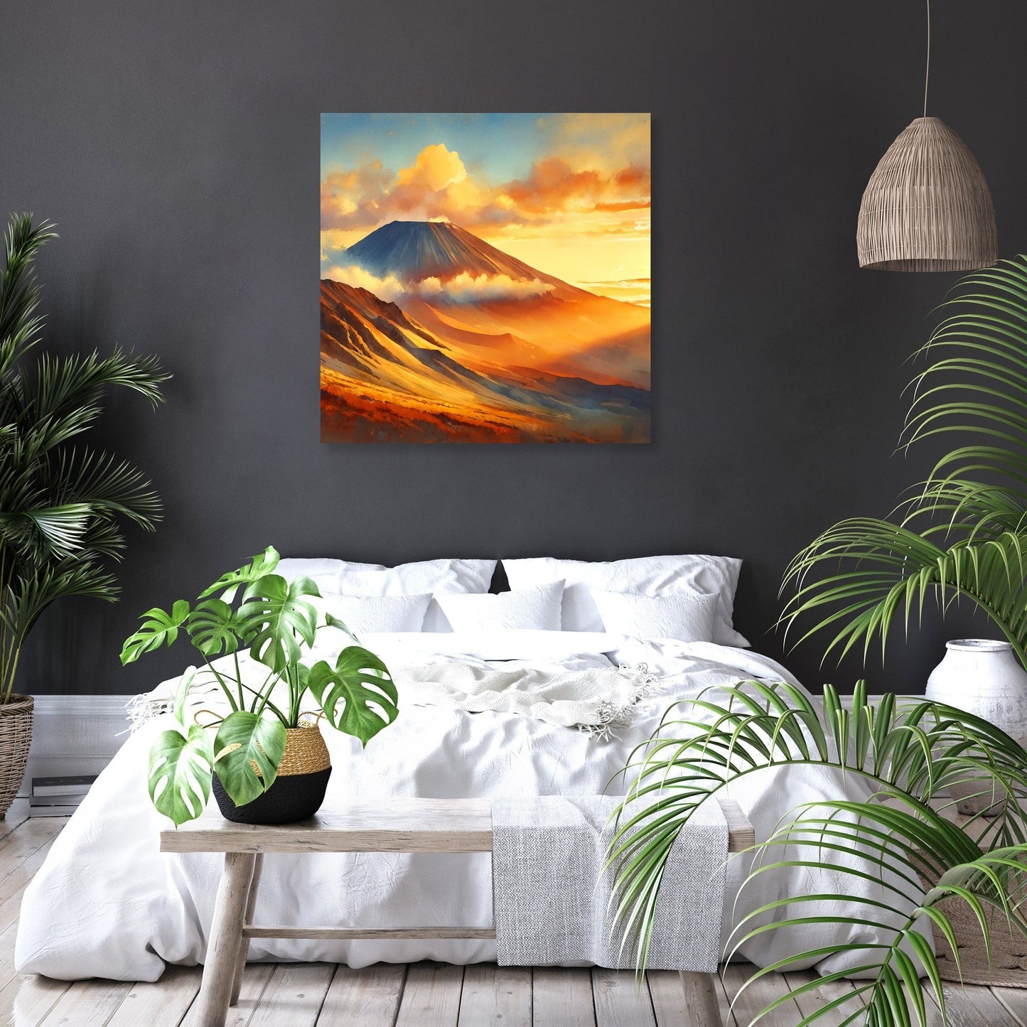 Mauna Kea Sunset Glow Canvas
