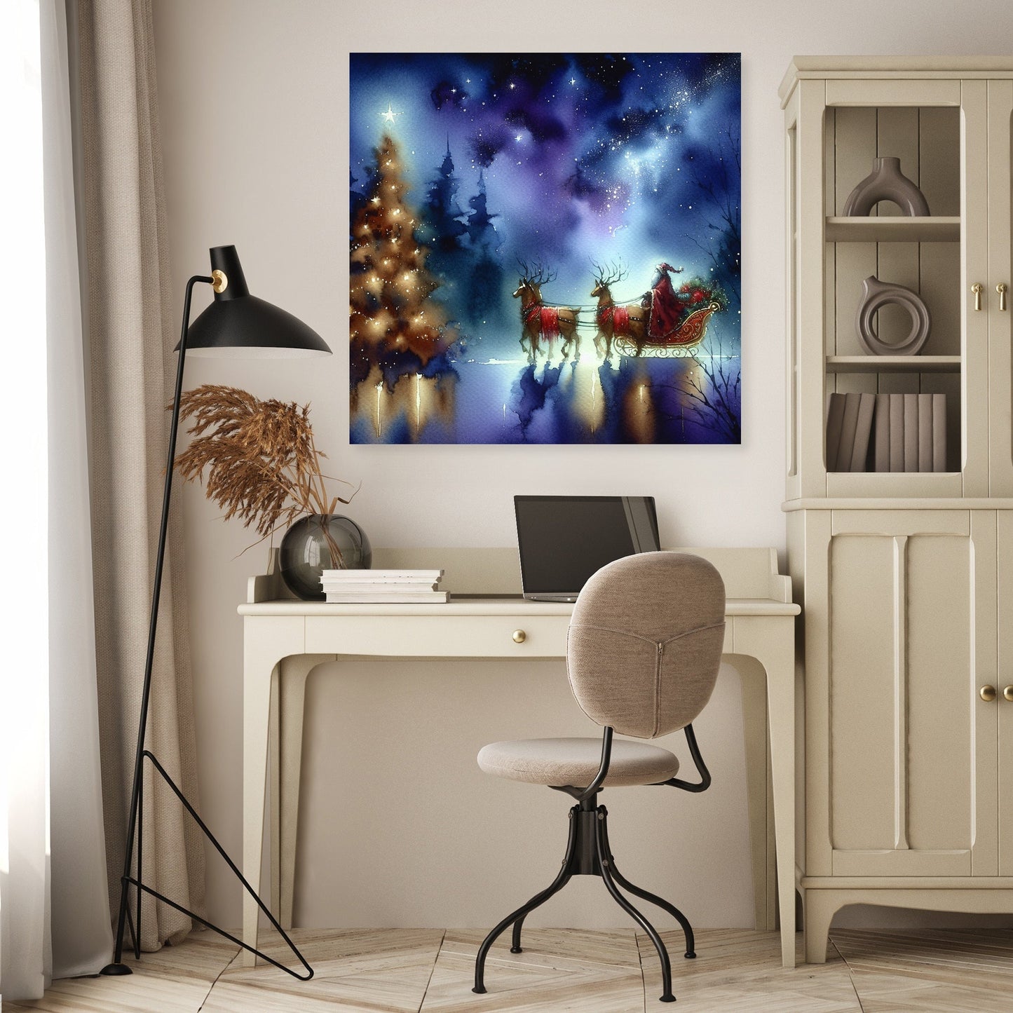 Starry Christmas Melancholia Canvas