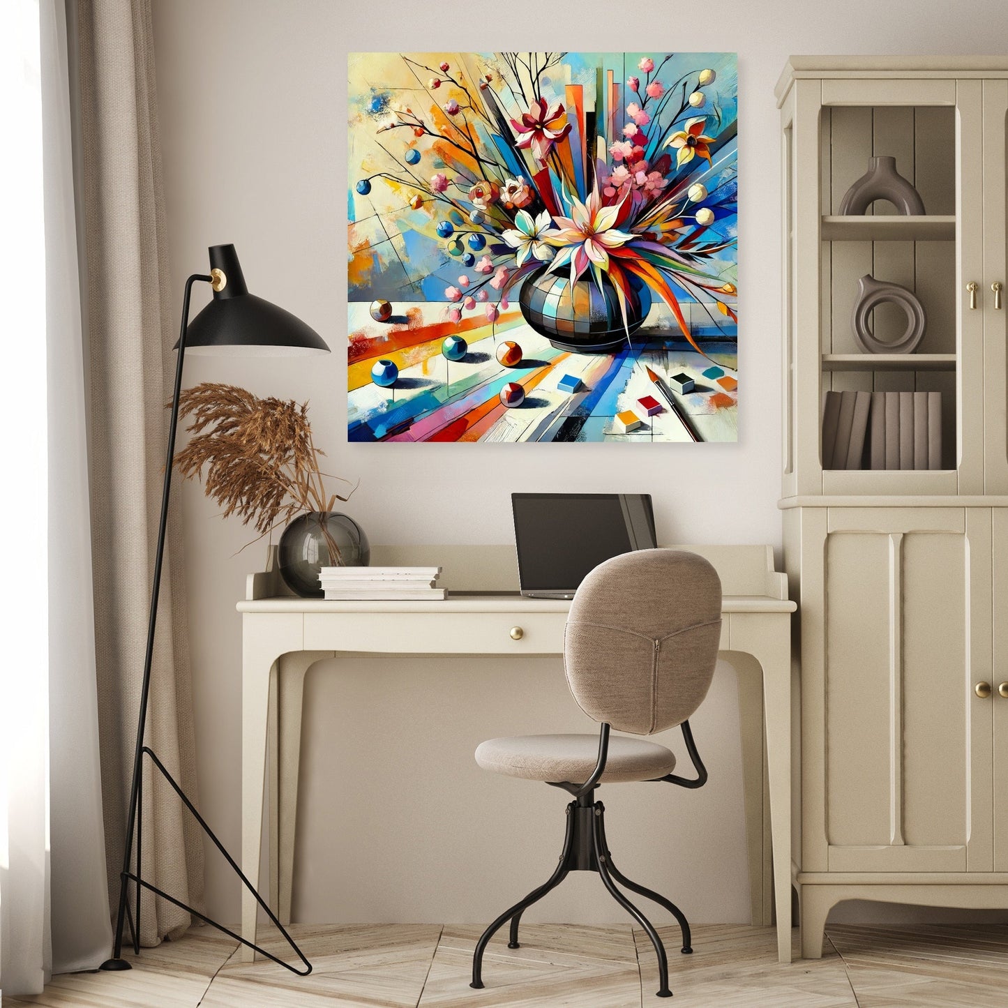 Abstract Ikebana Canvas