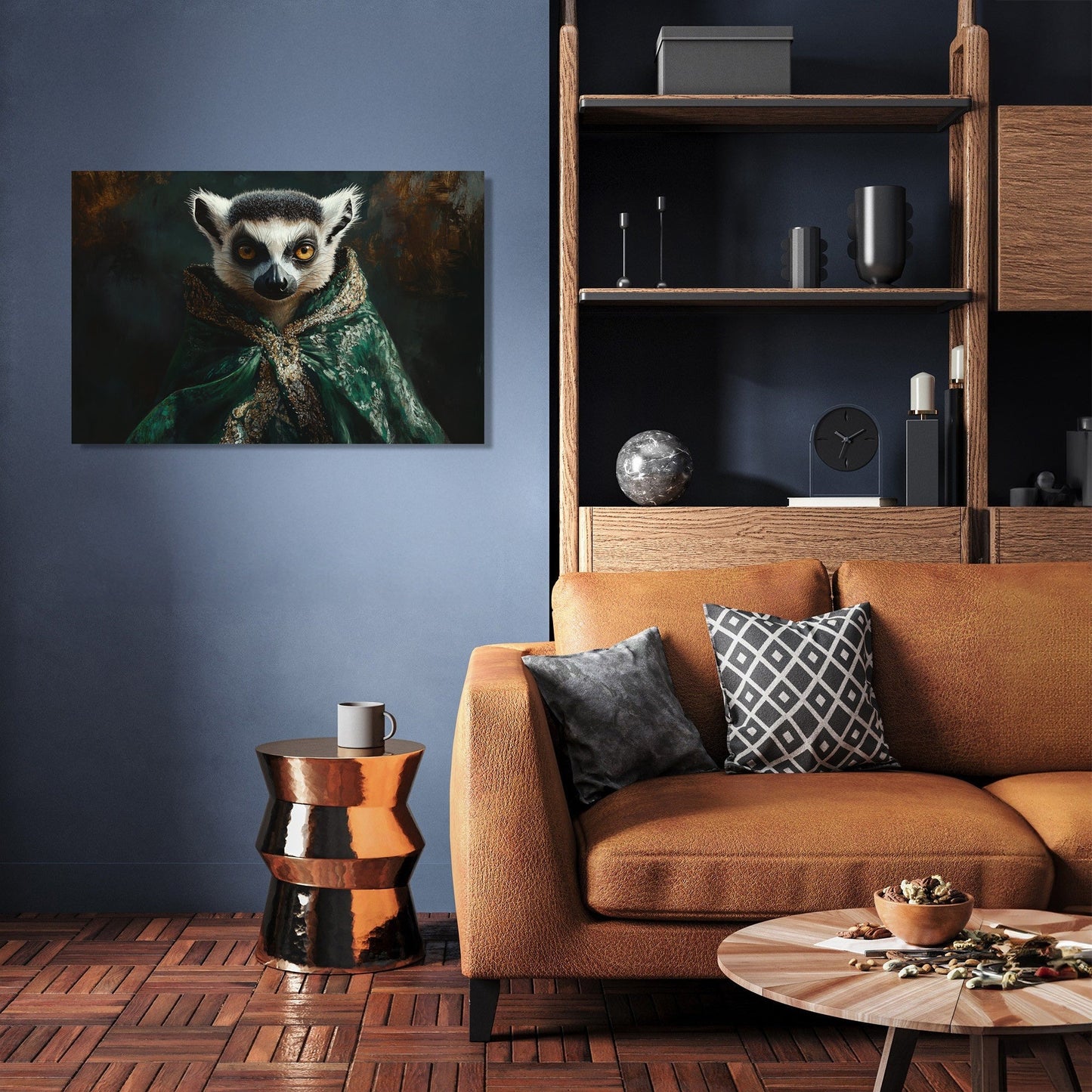 Regal Lemur Canvas