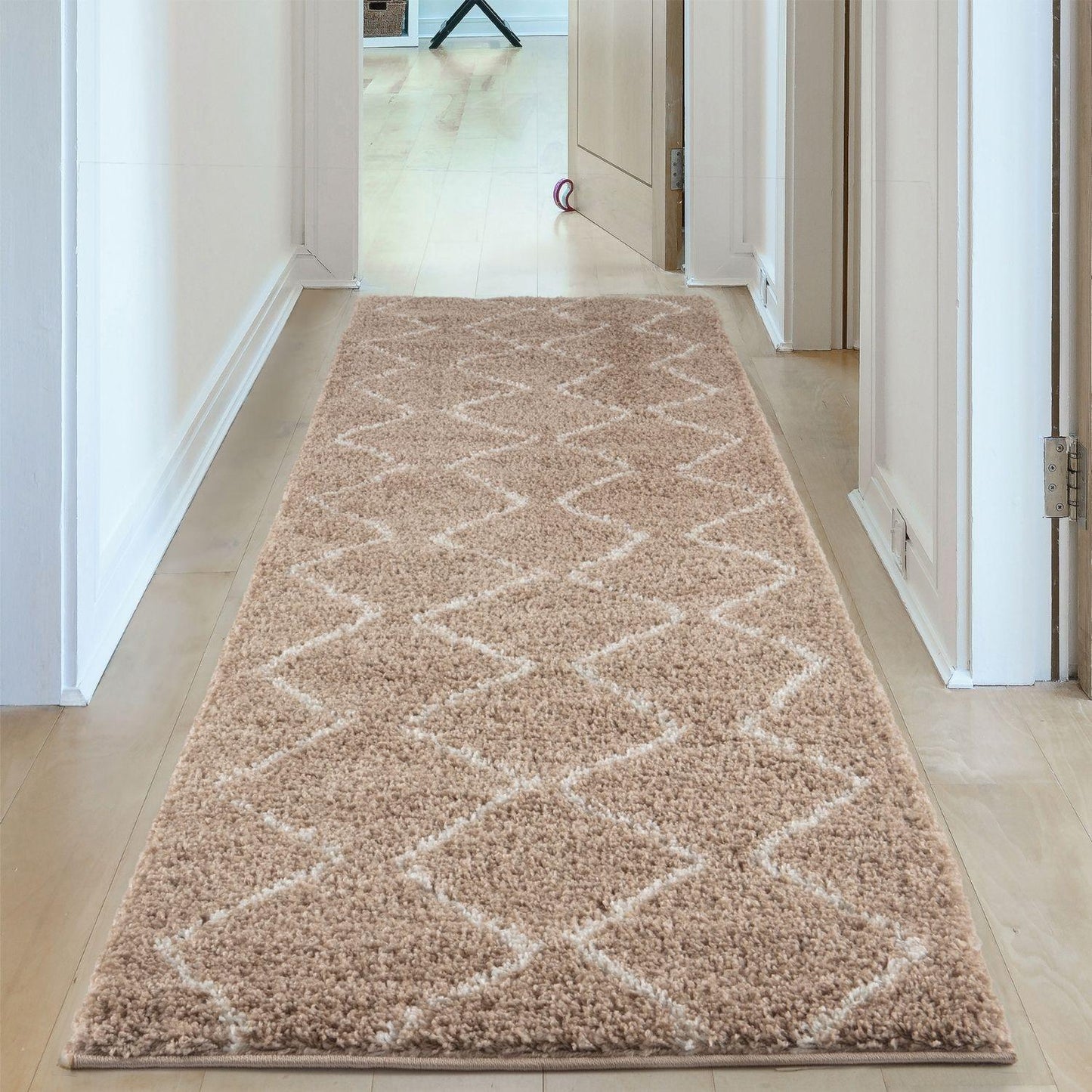 Moroccan Beige Shaggy Rug | 820