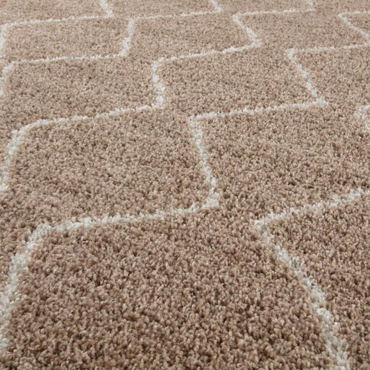 Moroccan Beige Shaggy Rug | 820