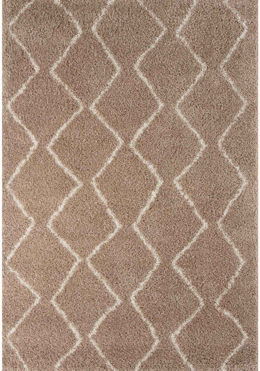 Moroccan Beige Shaggy Rug | 820