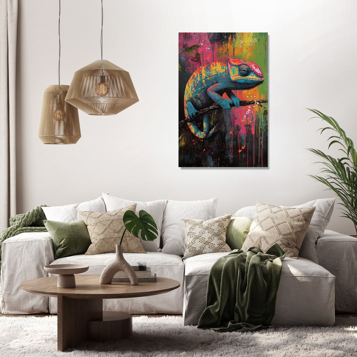 Chameleon Colour Dance Canvas