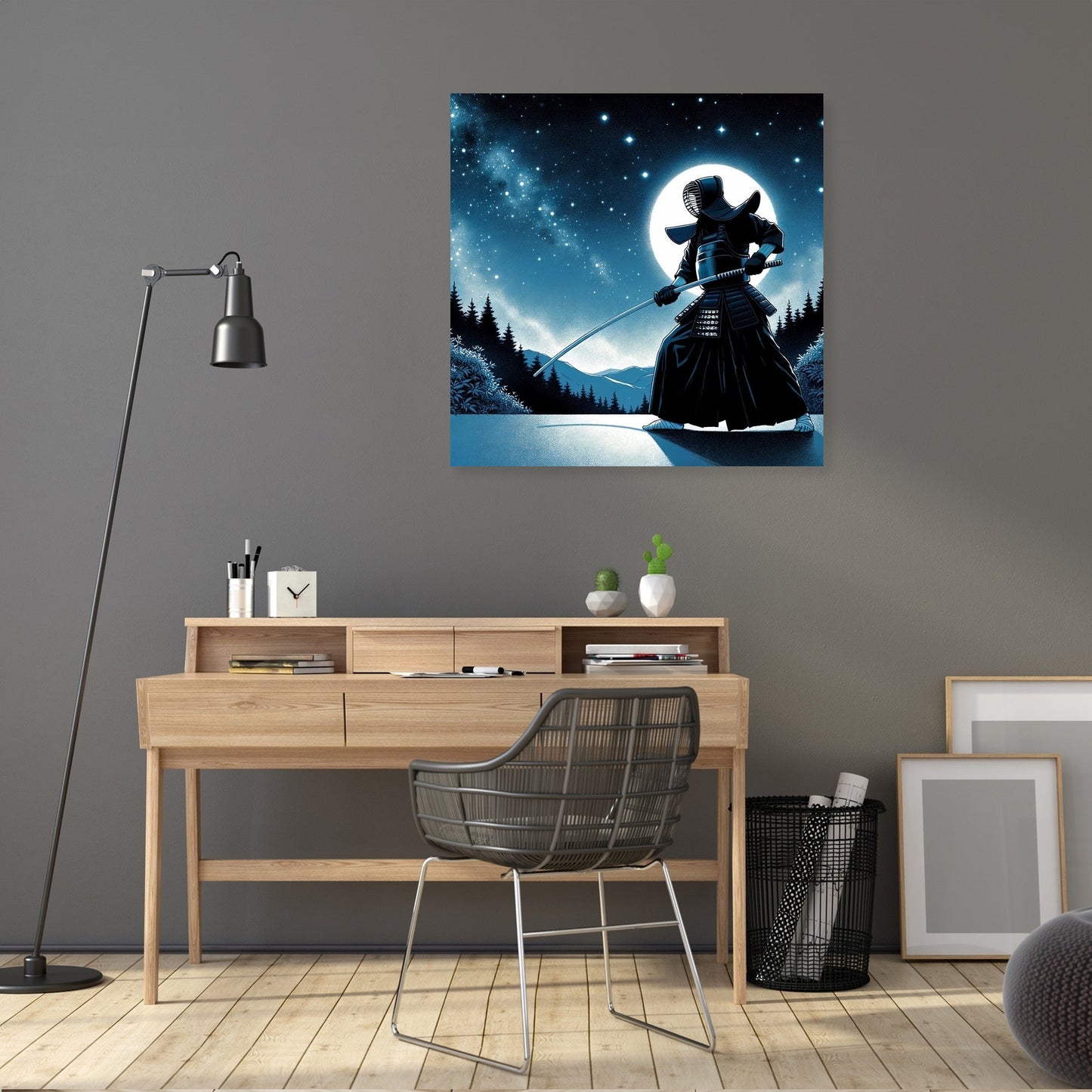 Kendo Under Starlight Canvas