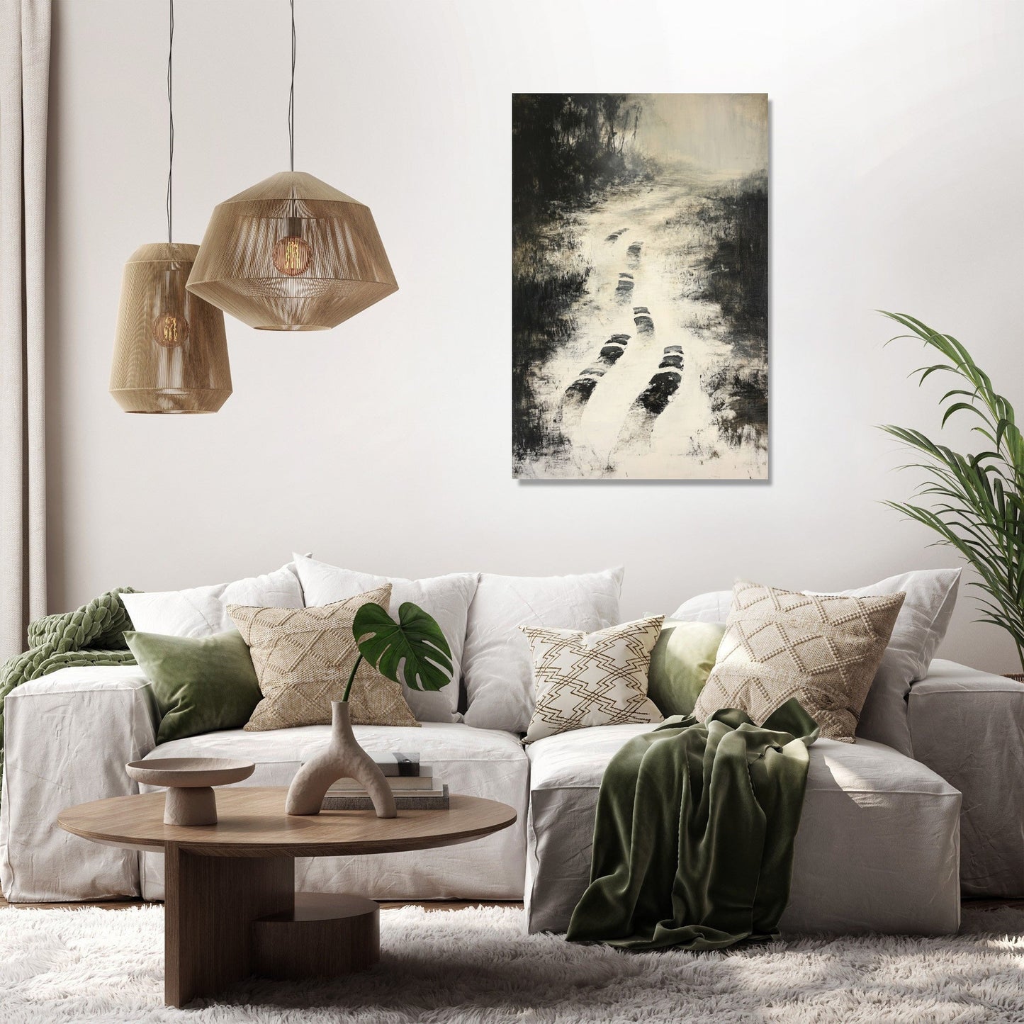 Disappearing Footprints Canvas