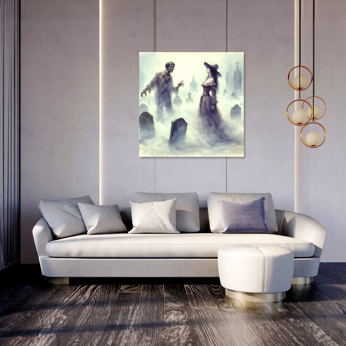 Graveyard Mist Encounter Canvas