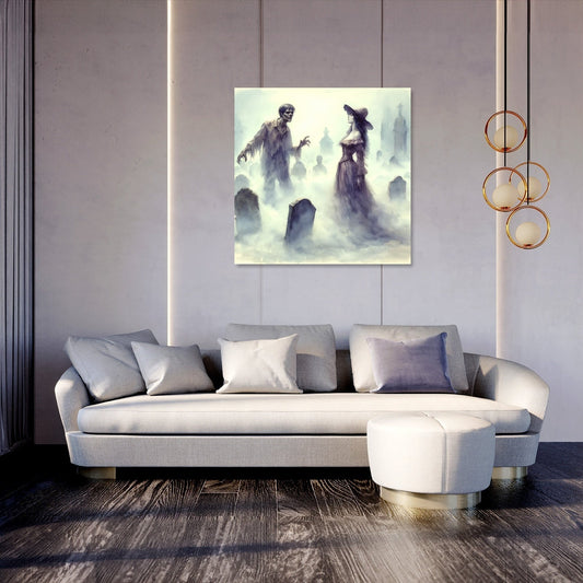 Graveyard Mist Encounter Canvas