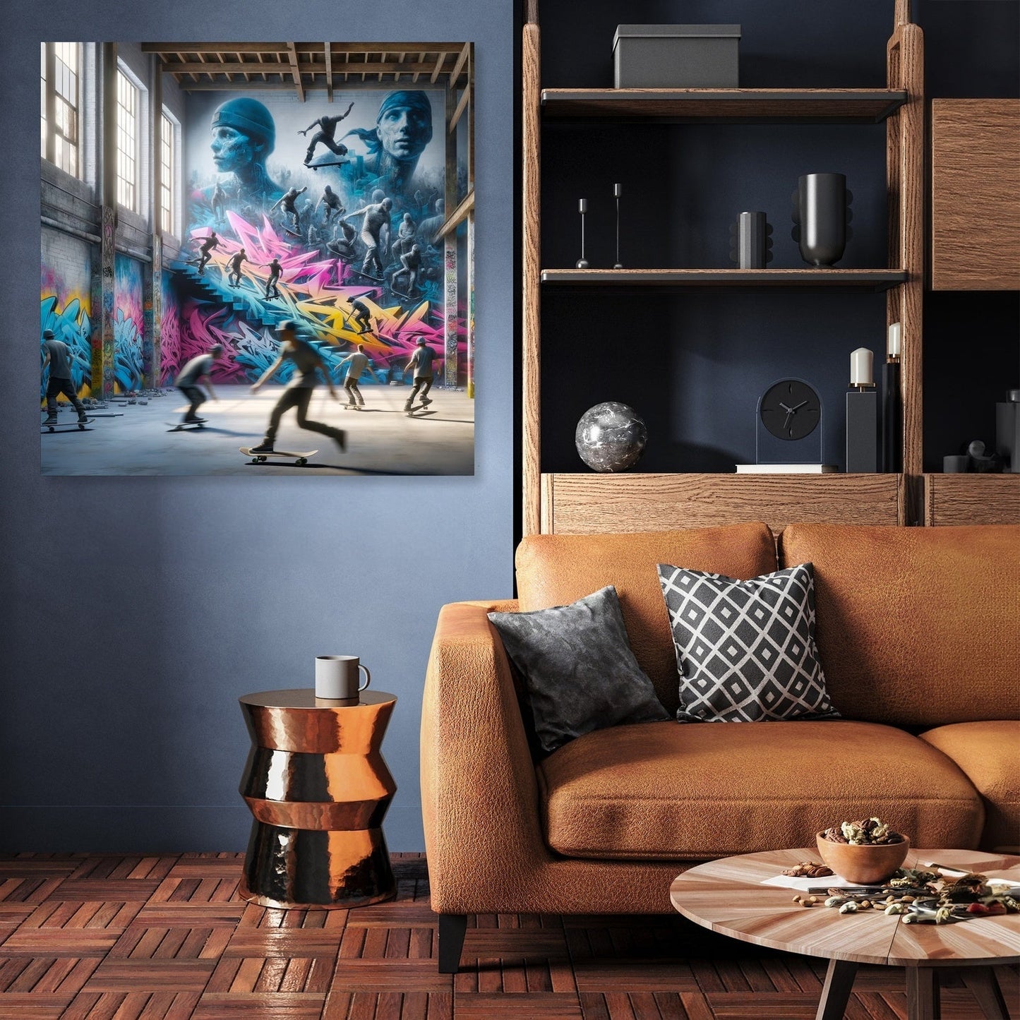 Skateboard Symphony Canvas